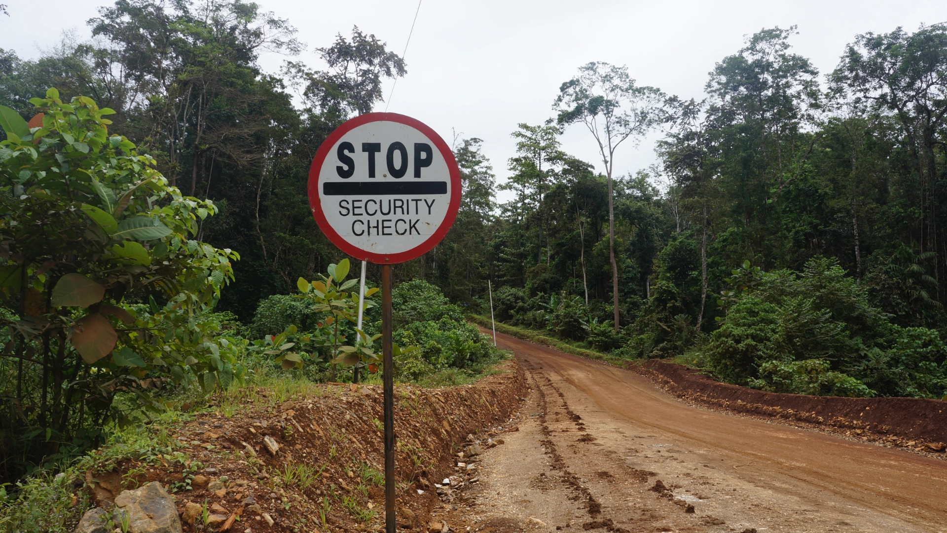 Road to the SCM nickel mine in Sulawesi, which holds one of the world’s largest reserves of nickel